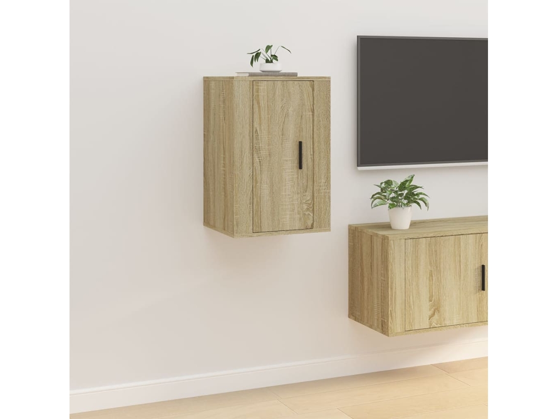 Vidaxl Móvel De Tv De Parede 40x34,5x60 Cm Carvalho Sonoma