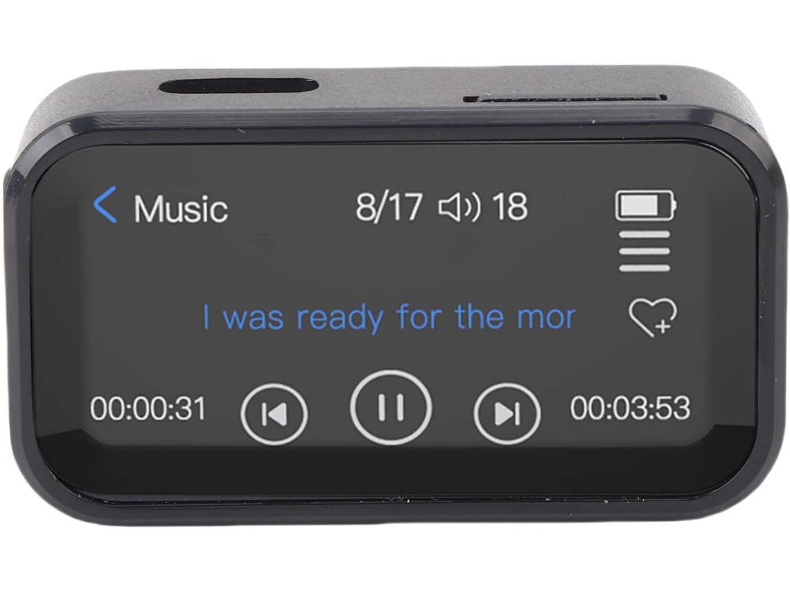 Reprodutor De Mp3 Portátil Com Bluetooth 5.3, 32 Gb Com Som Hifi, A