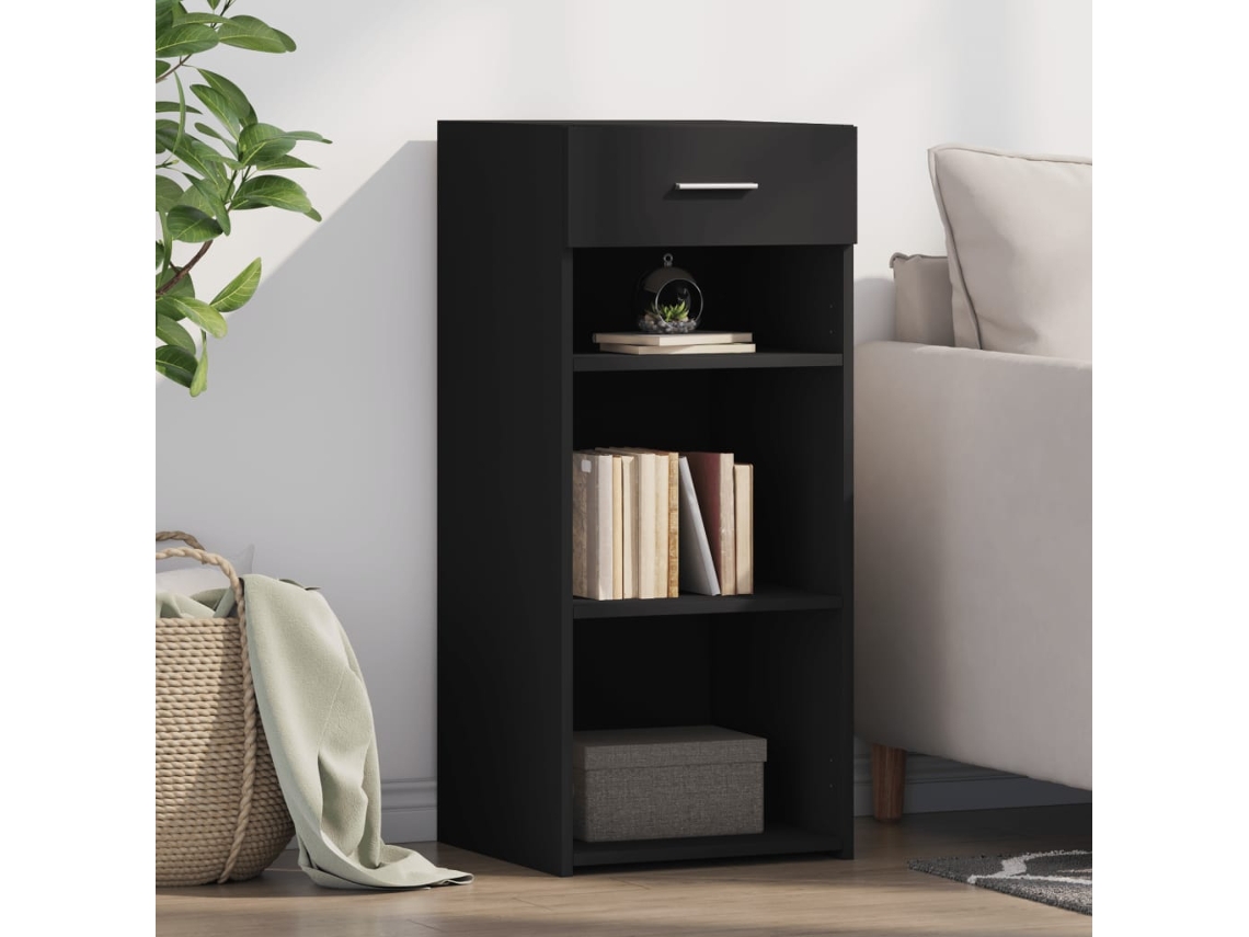 Vidaxl Aparador 40x42,5x93 Cm Derivados De Madeira Preto
