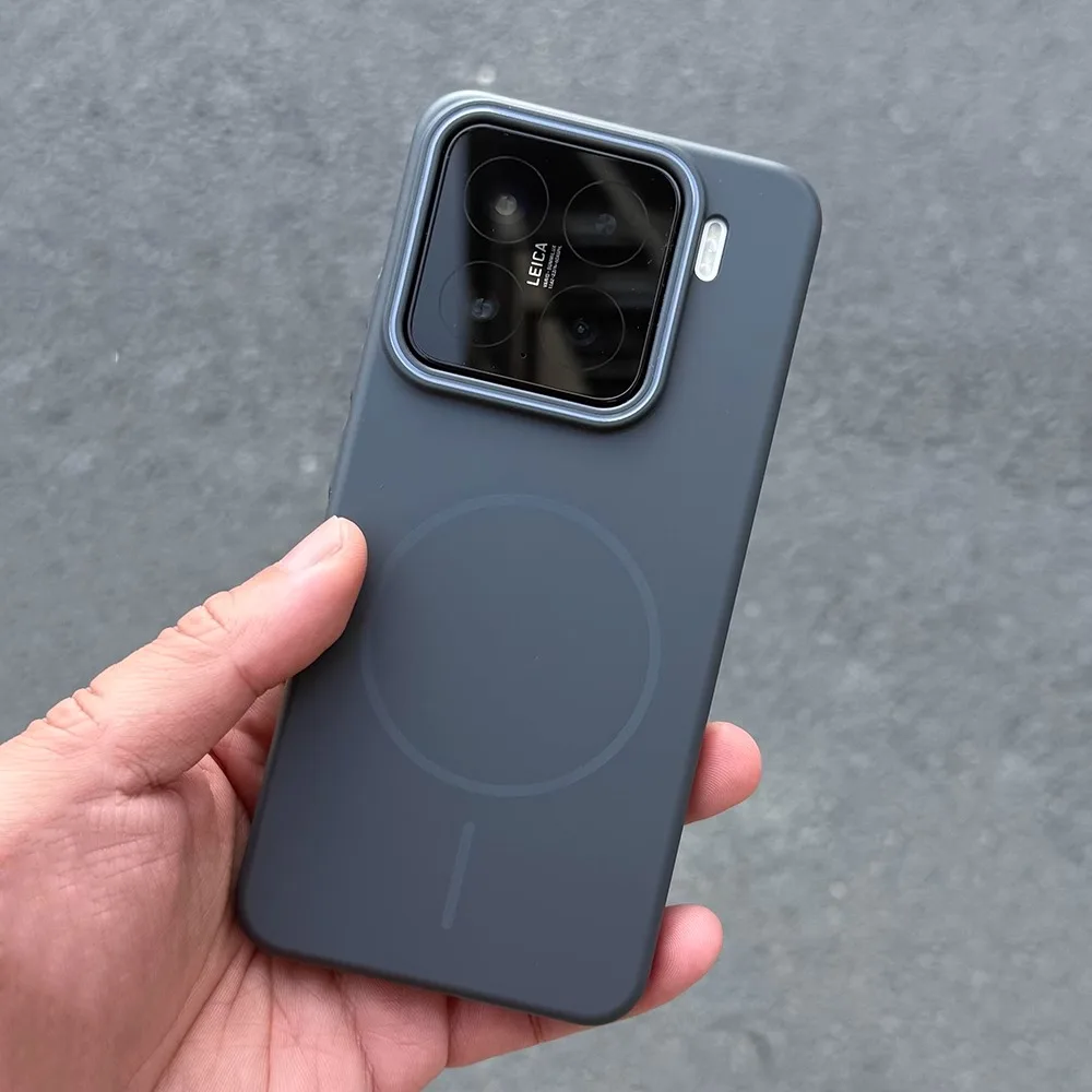 Capa Rígida Magnética (cinza Escuro) Para Redmi Note 13r, Com Proteção Para Carregamento.