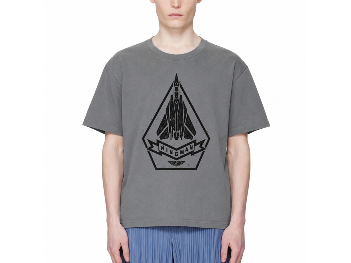 Rockinstone Top Gun Wingman Charcoal T-shirt Size:xl