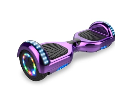 Hoverboard HITWAY 6.5'' Led Light Bluetooth Speaker Roxo