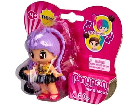 Boneca  Pinypon - Novo Modelo De Cabelo Roxo Figura 4