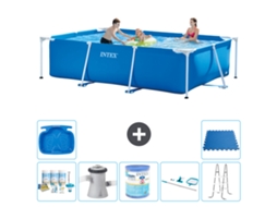 Intex Piscina Com Estrutura Retangular - 300x200x75 Cm - 8-peças S30184