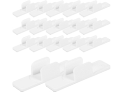 20-clipes E Presilhas Autoadesivas De Plástico Para Canetas, Fixação Segura E Prática Para Lápis De Quadro Branco