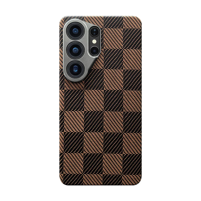 (tipo G, Galaxy S26 Plus) Capa Ultrafina Para Celular Em Fibra De Carbono E Aramida Kevlar Para Uso Profissional