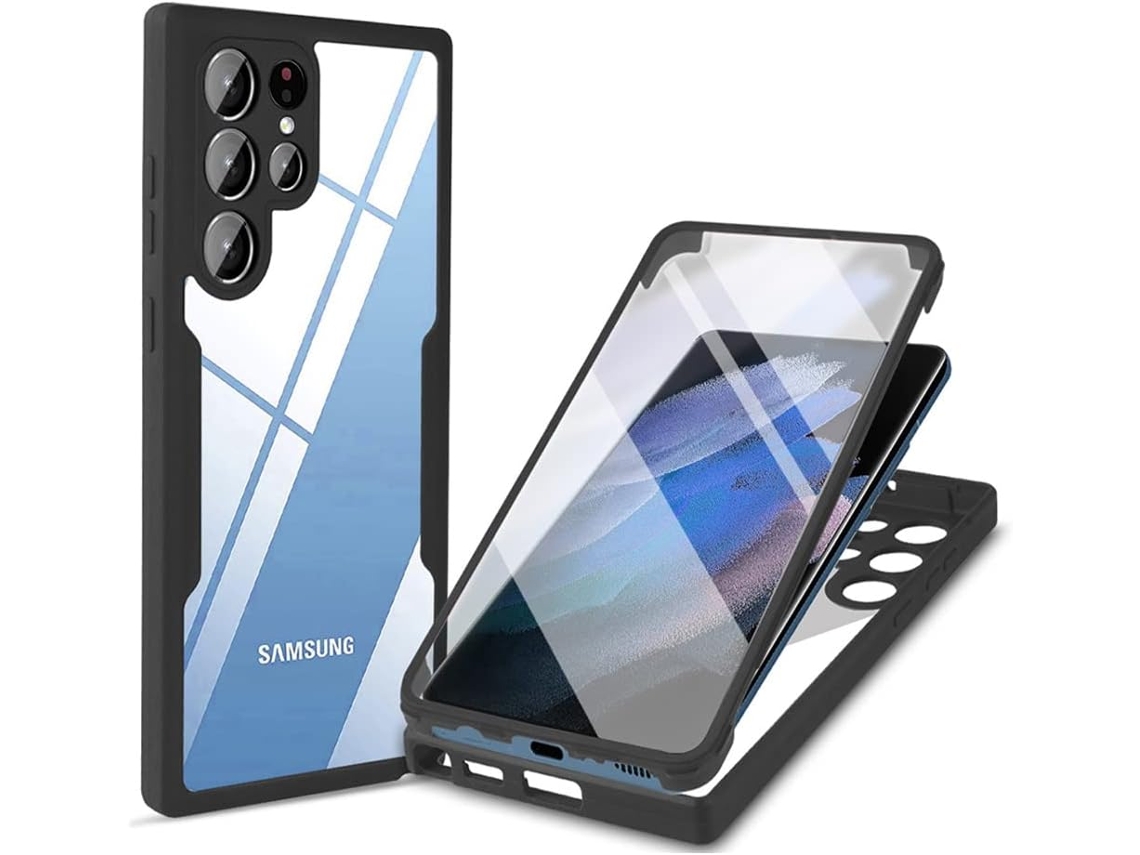 Película de Ecrã Protetora Ultra para Samsung Galaxy S22 Ultra HONGWE. Preto