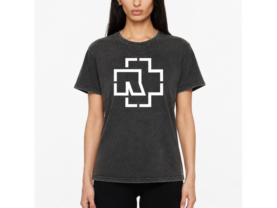 Rockinstone T-shirt Rammstein Band Logo Vintage Size:s