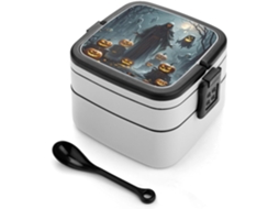Marmita Bento Grim Reaper Grande Capacidade, Dupla Camada, Empilhável, À Prova De Vazamentos, Para Adultos, Desmontável