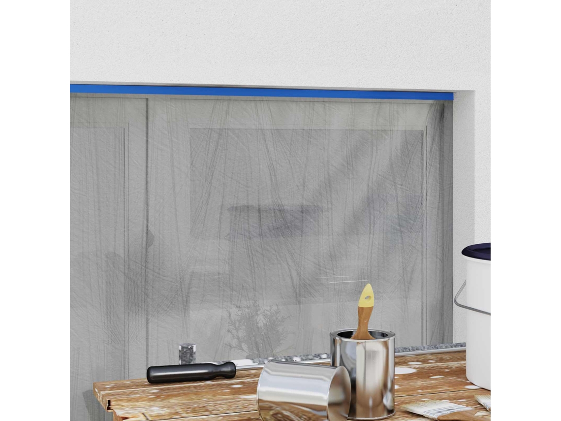 Vidaxl Filme De Máscara Com Fita Adesiva 6 Unid. Transparente E Azul