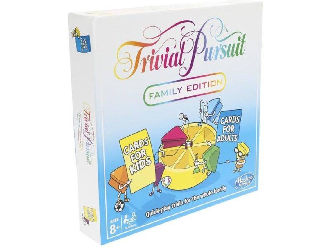 Jogo de Tabuleiro HASBRO  de Tabuleiro Trivial família (Idade Mínima Recomendada:8 Anos)
