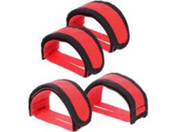2 Pares De Correias Ajustáveis Para Pedais Bicicleta, Respiráveis,