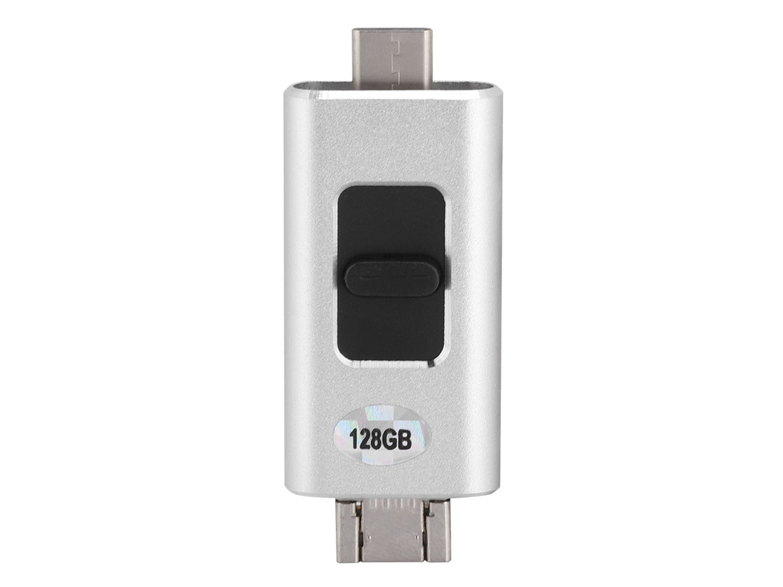 Pen Drive Usb (para Apple Iphone E Android Type-c, Quatro Em Um)
