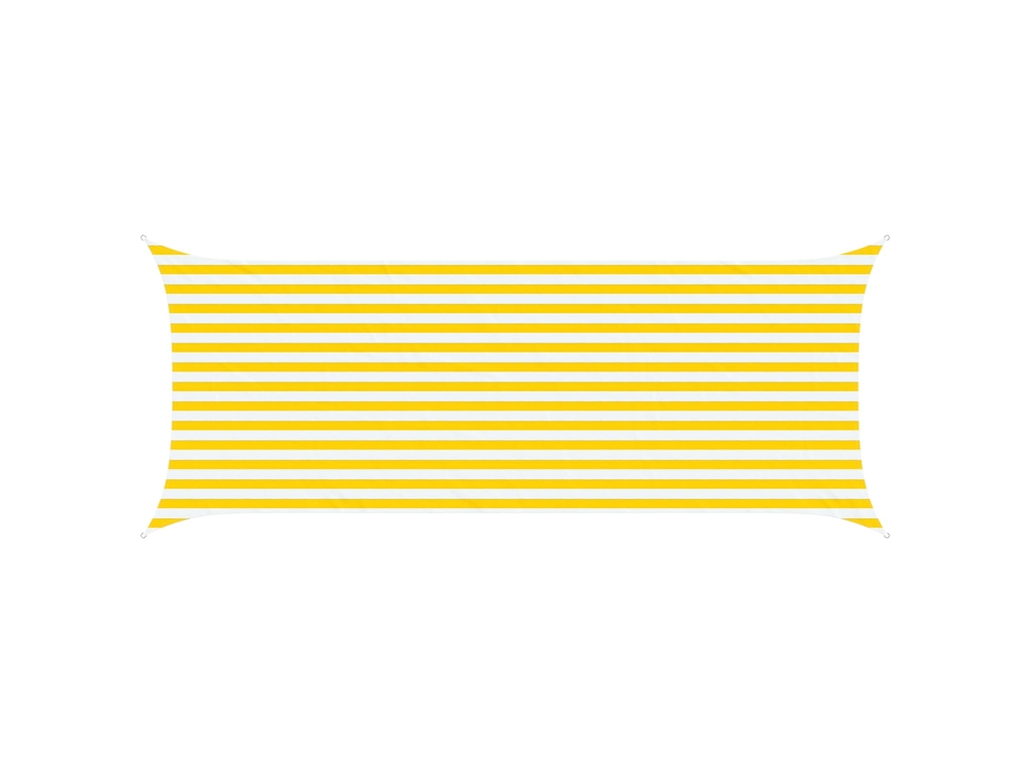Conjunto 1 Sombra Externa Vidaxl Amarelo Poliéster (5 X 2 M)