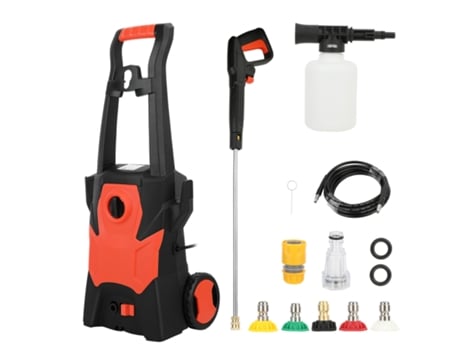Lavadora De Alta Pressão Flasidu, 1400 W, 5 L/min, 75 Bar, 230 V, 6 10 M