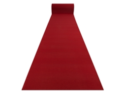 Tapete Antiderrapante DYWANY LUSZCZOW (100 x 220 cm - Poliamida - Vermelho)