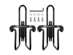 Suporte Para Garrafa De Bicicleta, Suporte Leve Para Garrafa Para Bicicleta, Ciclismo, Alumínio 2 Unidades, Preto Slowmoose