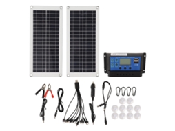 Kit de painel solar monocristalino de 40 W (à prova d'água IP65, configuração de painel Duplo)