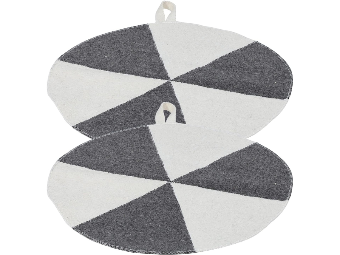 Conjunto De 2 Almofadas Feltro Absorventes E Isolantes Para Sauna.