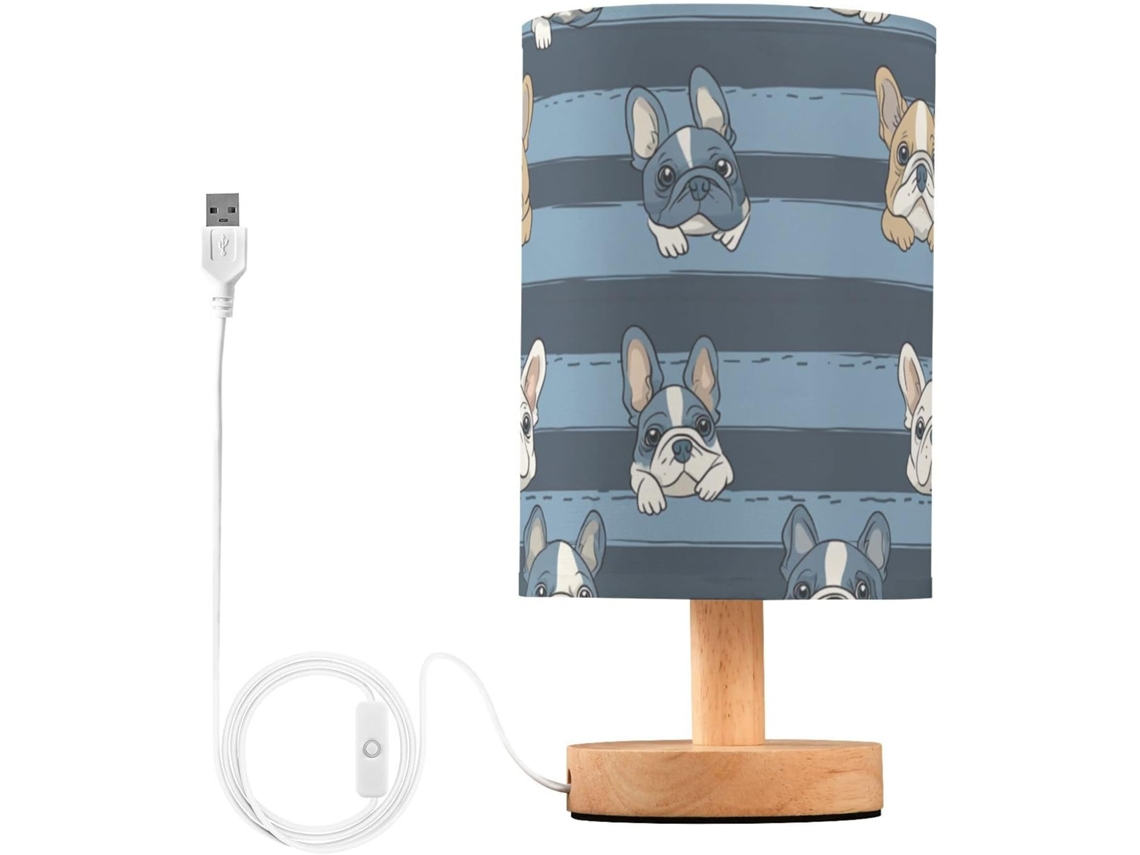 Cabeceira abaixo com estampa de Bulldog Francês da Kcldeci, ideal para quarto, estilo fazenda, mesa de centro.