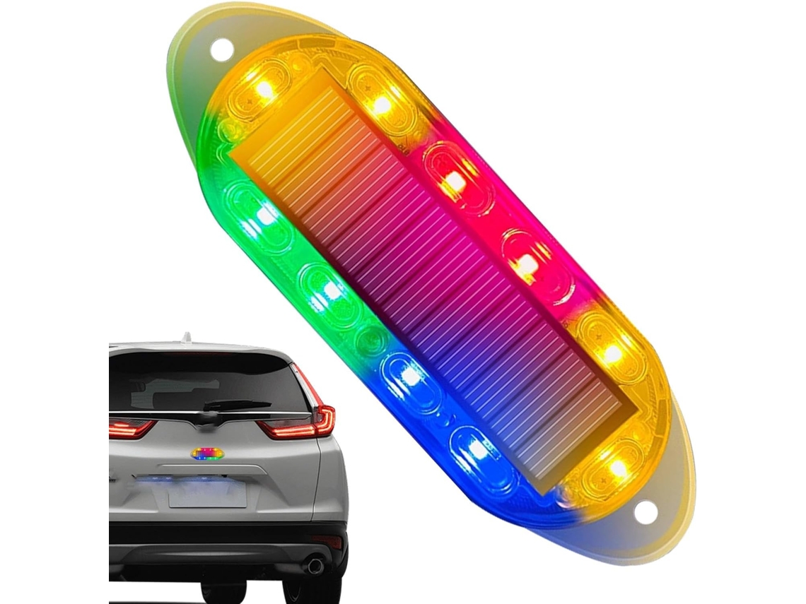 Alarme Solar Para Carro, Luz De Segurança Intermitente Para Carro