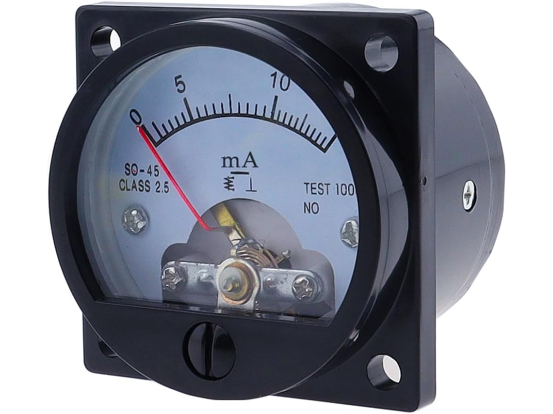 Amperímetro Analógico De Painel 1 Peça Precisão 2 5 V Conector So-45