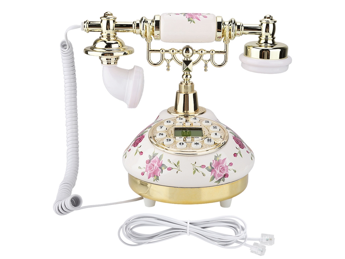 Telefone Vintage Imitação Antiga Retro Para Casa E Escritório Ms-9101