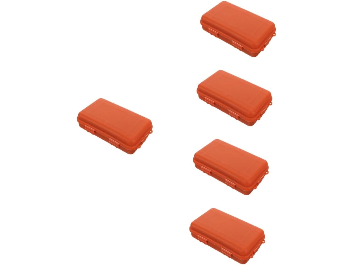 Caixa de Ferramentas Resistente com 5 Peças, Organizador Portátil de Plástico para Camping e Garagem. SFUSHOS
