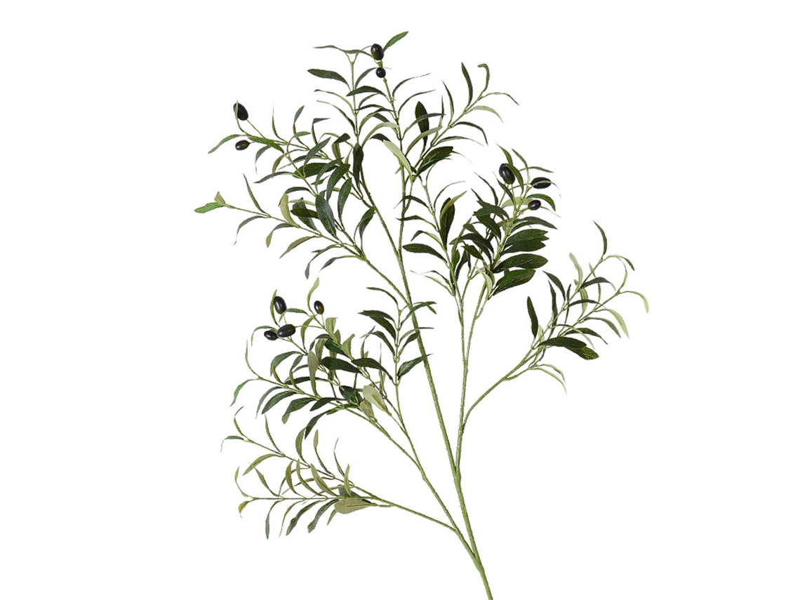 Laxiscreed Ramos Artificiais De Oliveira Com 100cm, Folhagem E Frutos Para Decoração Elegante