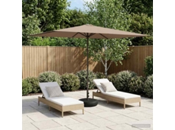 Vidaxl Parasol De Jardim Com Base 200 X 300 Cm Poliéster Retangular