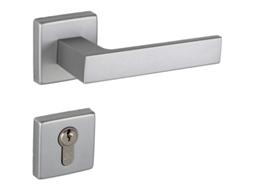 Manga de Porta de Aço Inoxidável com Abertura Interna/Externa, Cilindro de Fechadura Cinza 35 47mm S/MARCA