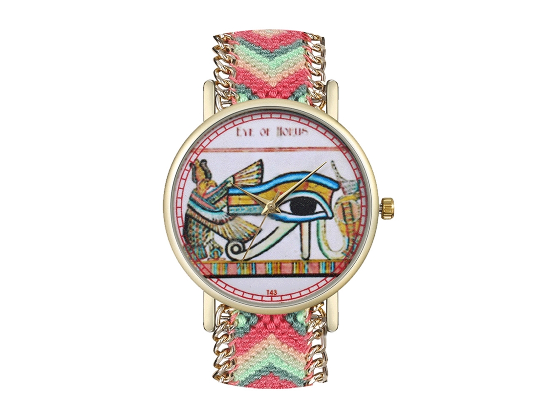 Relógio de Pulso Unissex Elegante de Quartzo Pulseira de Lã Moda Casual Presente