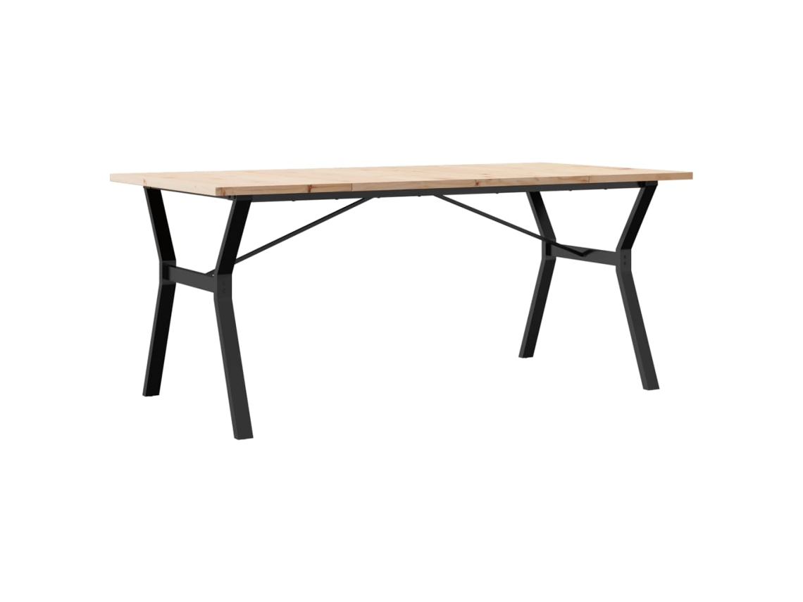 Dining Table, Dining Tables Vidaxl Marrom Madeira De Pinho (180 X 90 X 75.5 Cm)