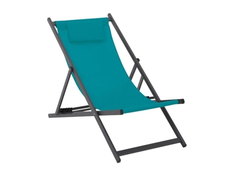 Conjunto de 2 Espreguiçadeiras Athos Duck Blue L 110 X L 55 5 X H 97 Cm IMAGIN