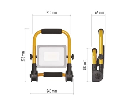 Spot Portátil Emos Ilio 31w, 2800lm, Ip44 Gp Met