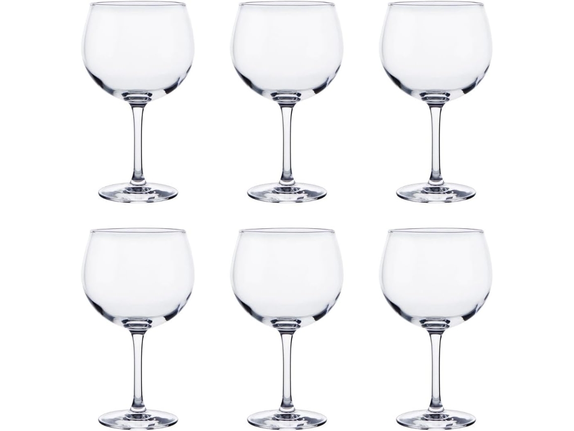 Conjunto De 6 Copas De Vinho Luminarc Combinado Em Vidro 71,5 Cl