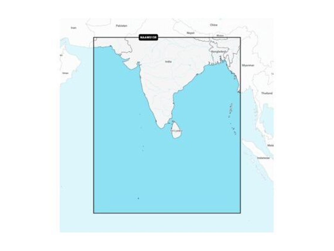 Mapa do subcontinente indiano NAVIONICS SD