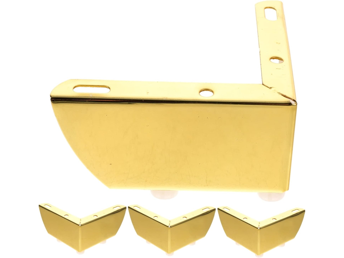 Pés De Metal Sewacc Para Móveis, Incluindo Sofá E Mesa De Centro, Conjunto De 4 Peças Em Ferro Dourado Pés Apoio