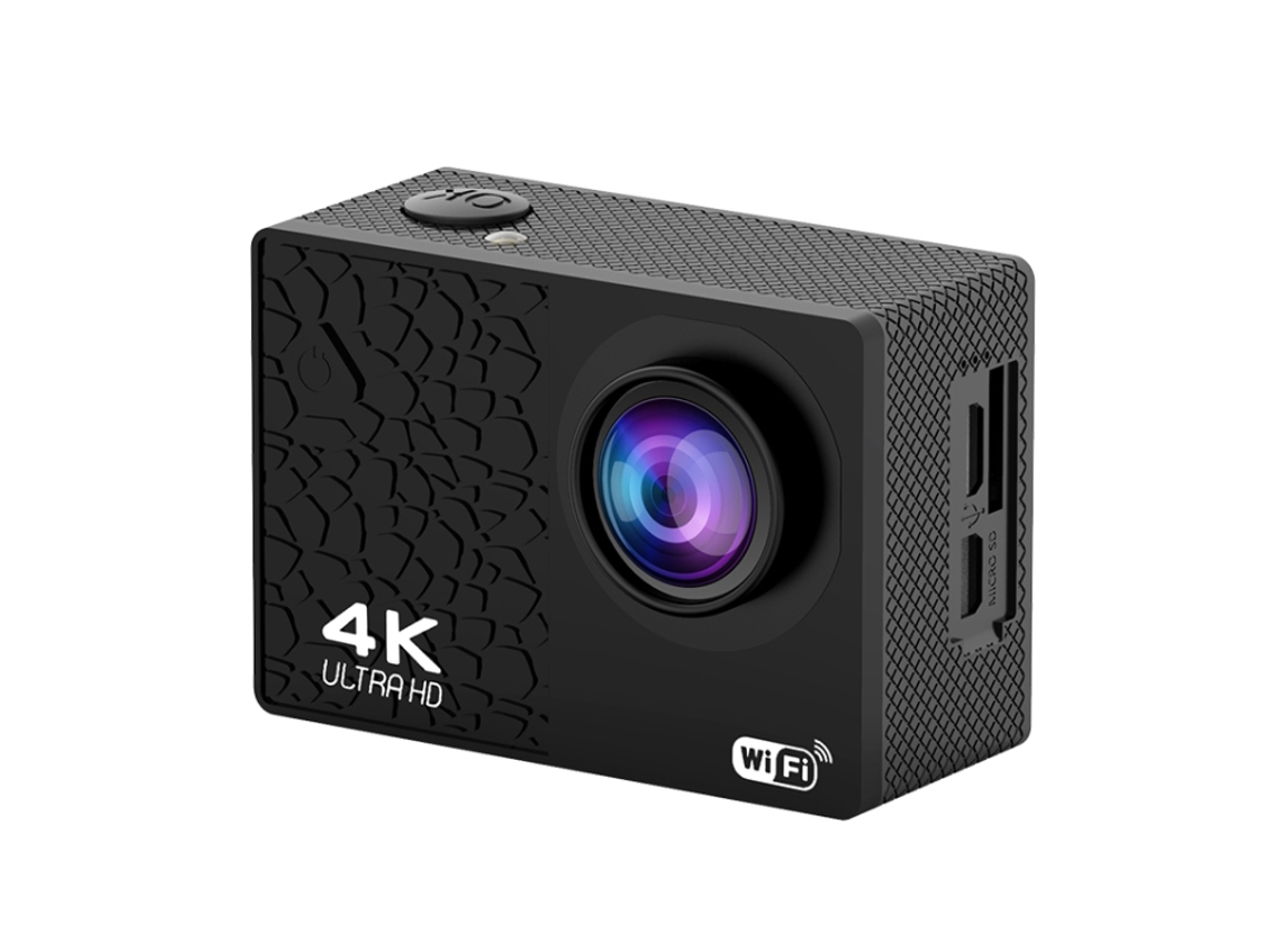 Halinuia Câmera De Ação 4k Tela Ips Hd 2,0 Polegadas Grande Angular Com Controle Remoto