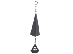 Sinete Triangular De Ferro Preto Jardim Decoração