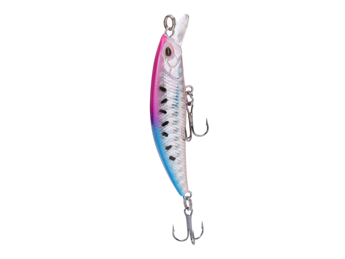 Isca Minnow 6.8cm 3d Olhos Abs Durável Mar Água Doce