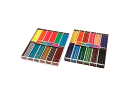 Lápis De Cor Da Creativ Company Conjunto De 288 Peças, Lápis Triangulares Grossos.