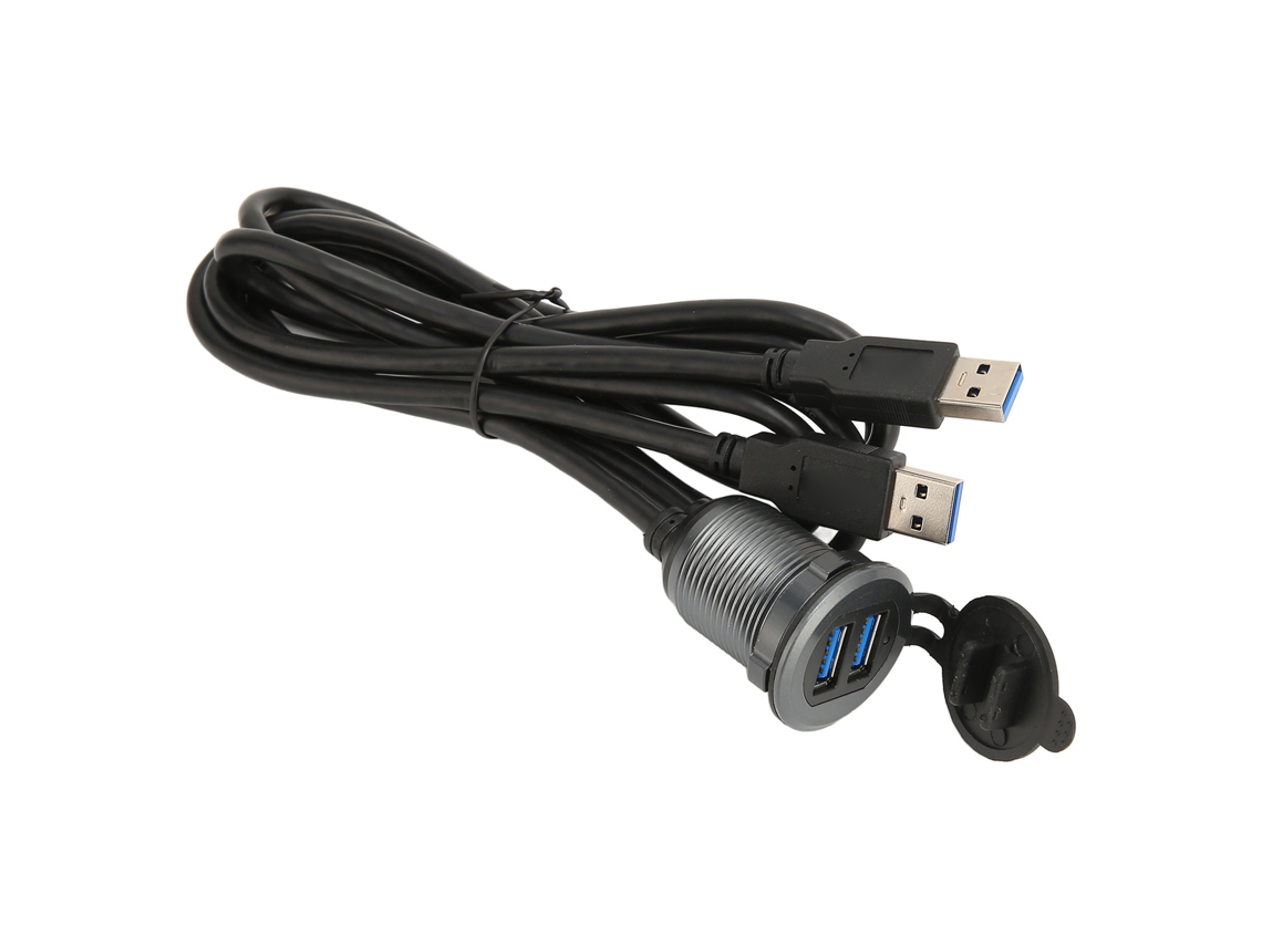 Cabo Usb 3.0 2 Portas Montagem Carro 3.3ft