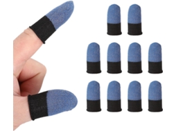 Protetores De Dedo Patikil Para Jogos Mobile, Pacote Com 10 Unidades Para Dedos Polegares De Controles, Azul Preto