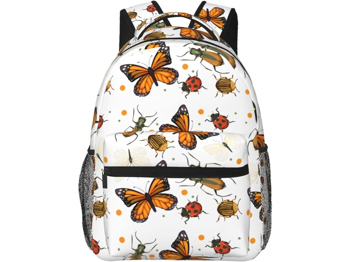 Mochila Casual Strawberry3 Para Laptop, Ideal Escola, Faculdade, Crianças, Meninos, Meninas,
