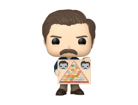 Figura Funko Parques e Recreação: 15º Aniversário Ron Swanson Pop! Vinil PARQUES E RECREAÇÃO