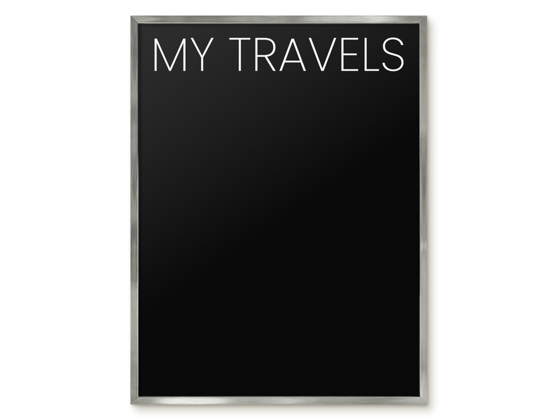 Magnetic Board My Travels For The Living Room Espelharte (60x80 Cm)