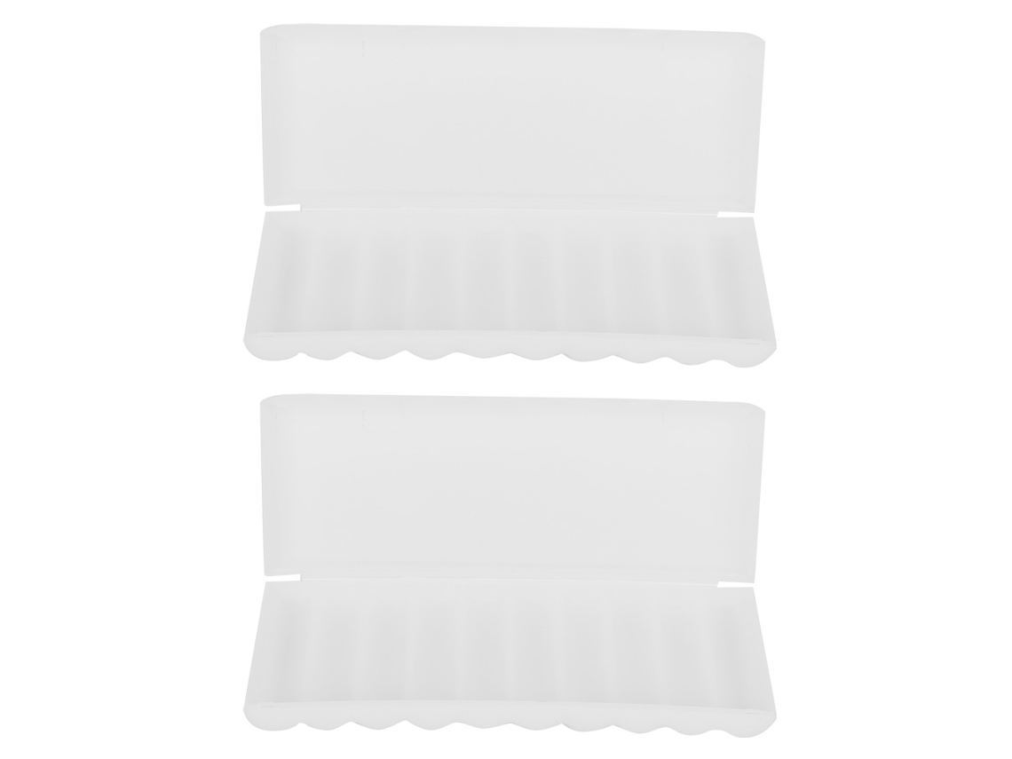 Suporte Para Bateria 18650 2pcs Organizador Transparente Plástico Leve Prático Armazenamento