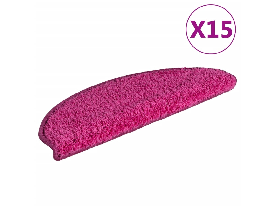 Carpet Stair Tread, Carpet Stair Treads Vidaxl Cor-de-rosa Polipropileno (65 X 21 X 4 Cm)
