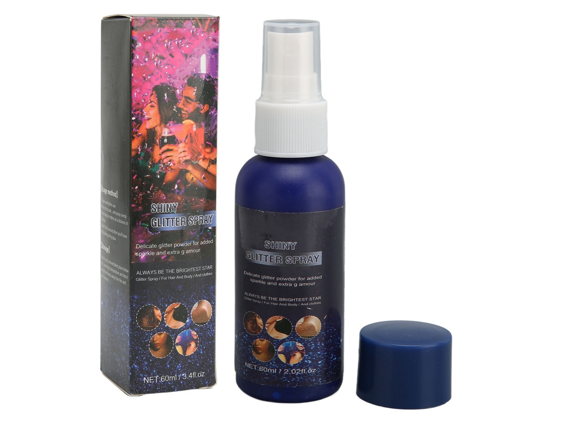 Spray De Glitter Corporal E Facial De Secagem Rápida E Longa Duração